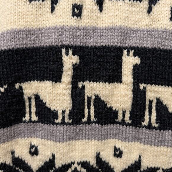 80s Hand Knit Alpaca Sweater - Picture 5 of 5